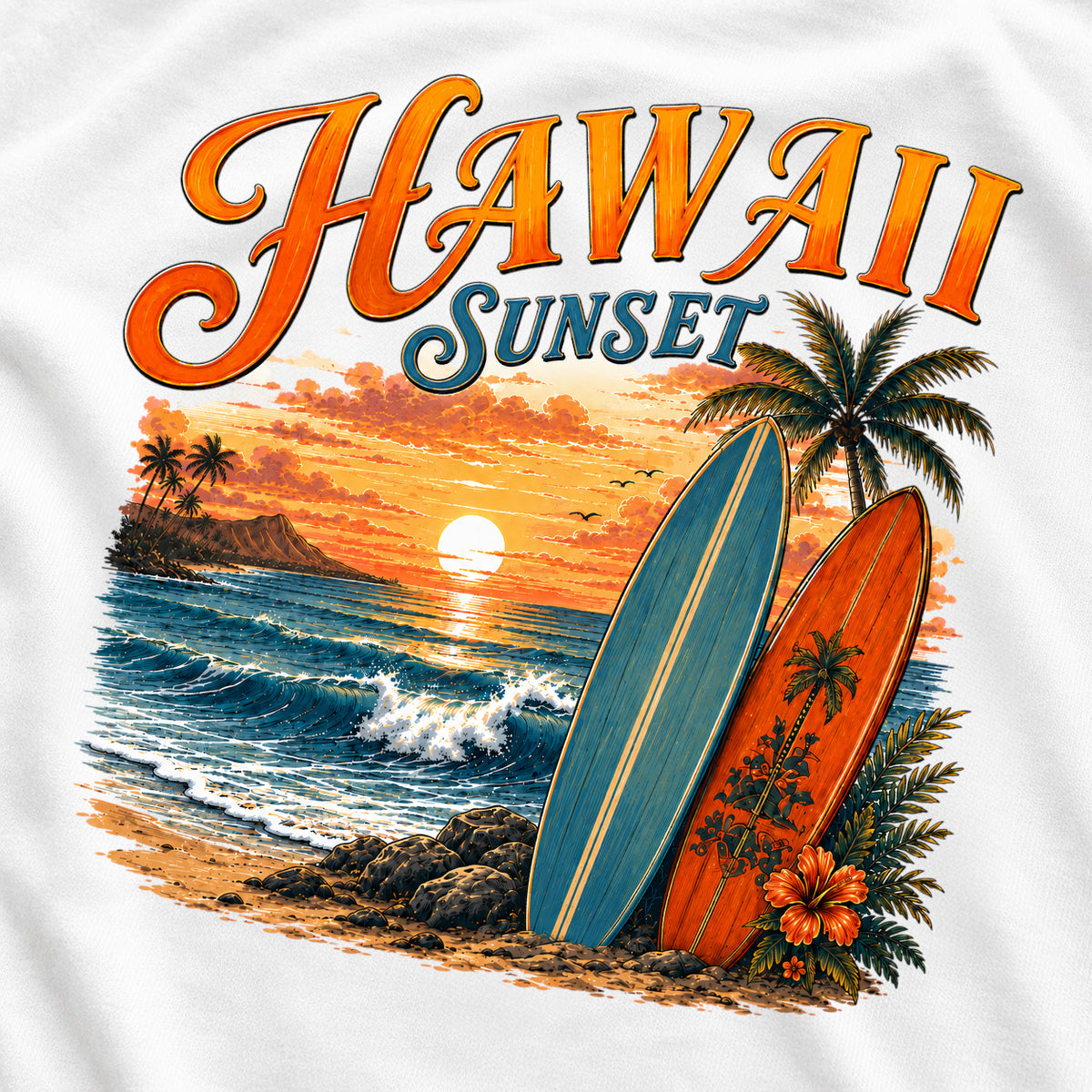 Hawaii Sunset – Tropical Surf