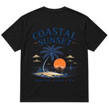 Coastal Sunset – Palm Tree Ocean Sun