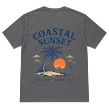 Coastal Sunset – Palm Tree Ocean Sun