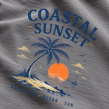 Coastal Sunset – Palm Tree Ocean Sun