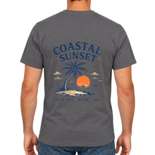 Coastal Sunset – Palm Tree Ocean Sun