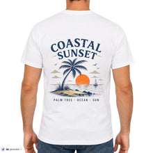 Coastal Sunset – Palm Tree Ocean Sun